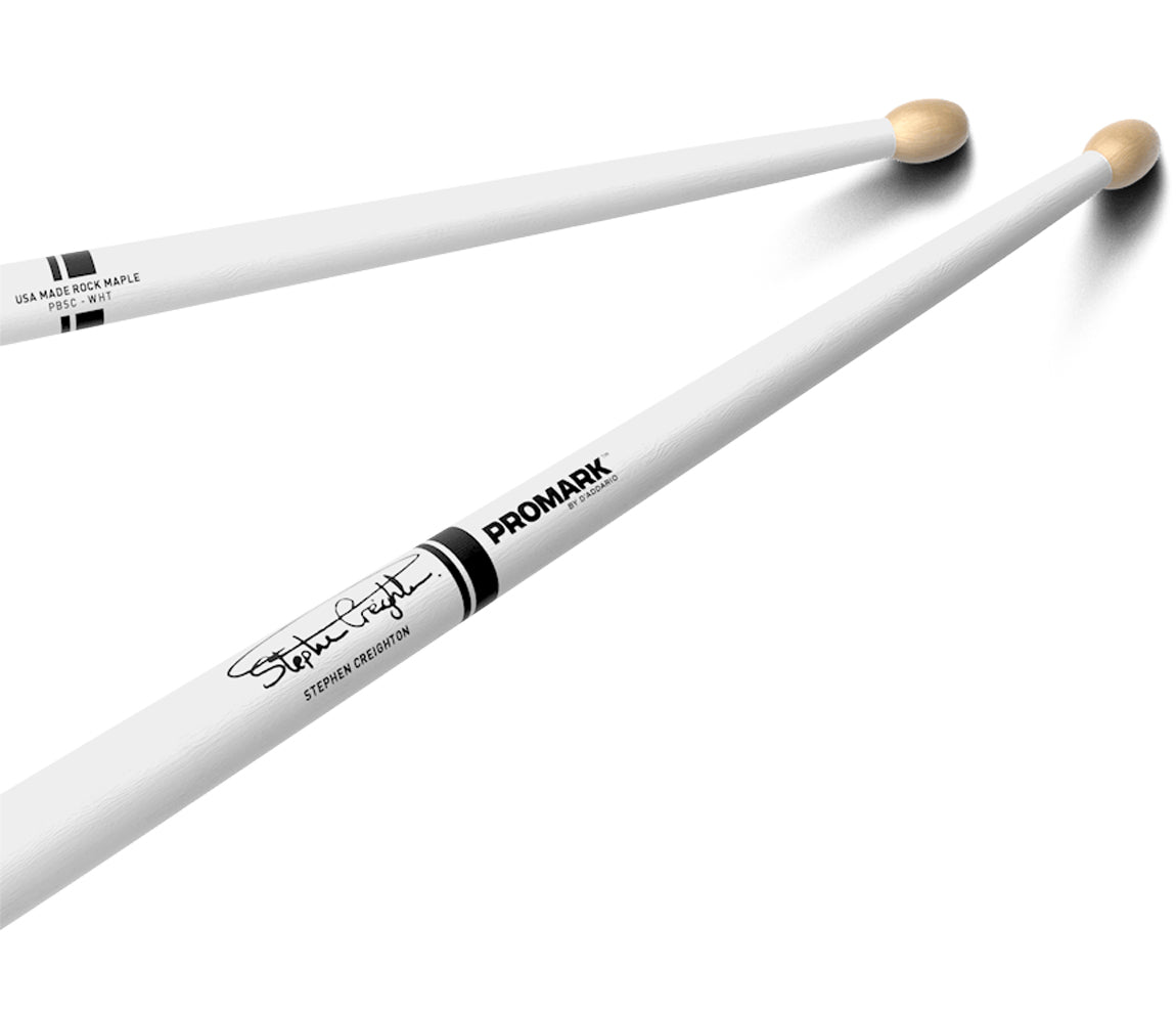 Promark Stephen Creighton Painted White Pipe Band Drumsticks