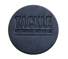 TACKLE - SMALL LEATHER BASS DRUM BEATER PATCH - BLACK