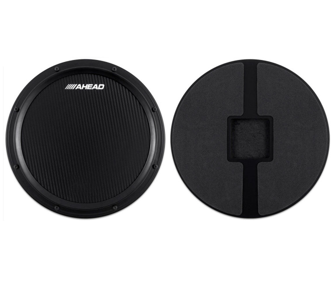 Ahead 14" Black S Hoop Marching Pad with Snare Sound, Ahead, Practice Aheads, Marching Pad, Black, 14", Practicing Essentials