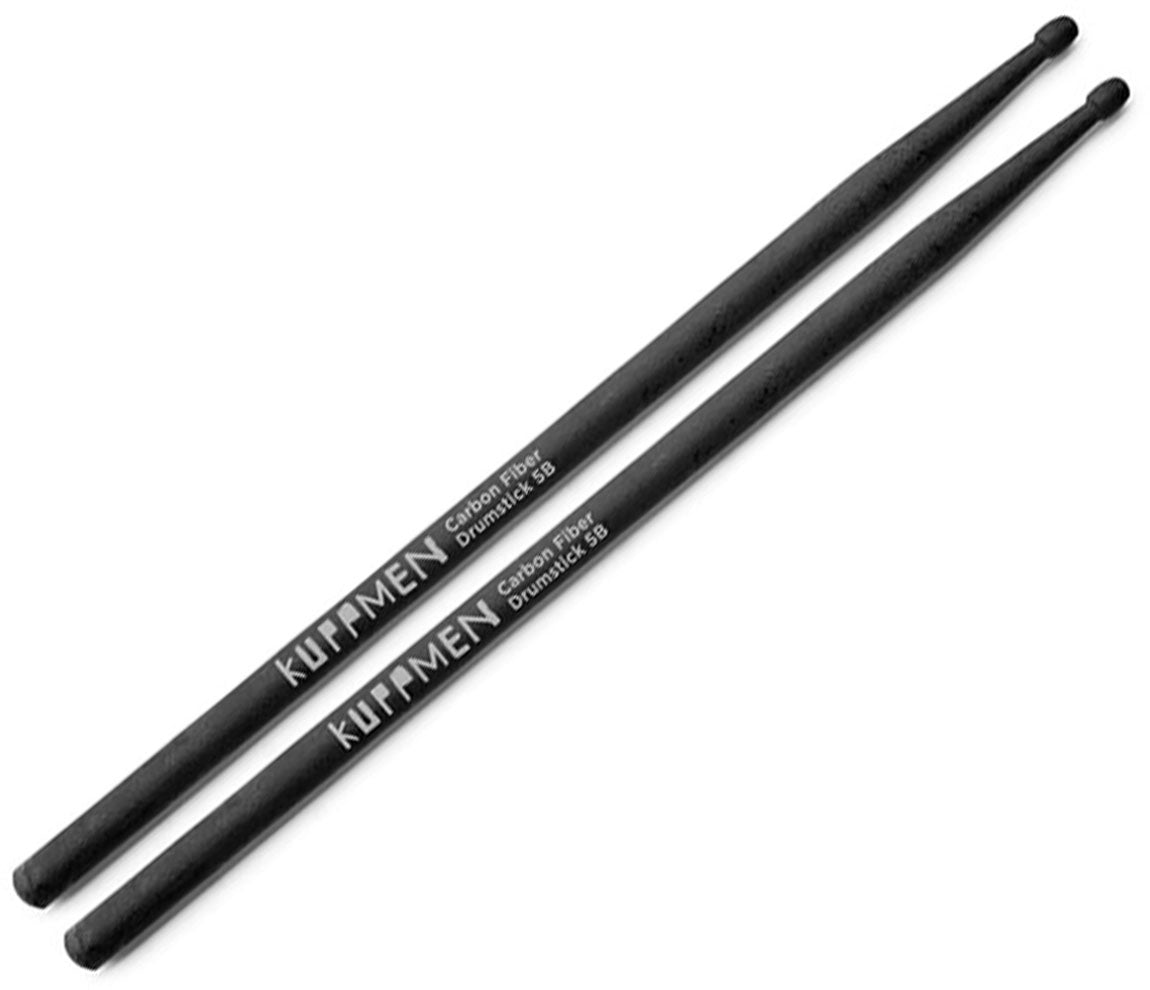 Kuppmen Carbon Fiber 5B Drumsticks, Kuppmen, Drumsticks, Black, 15.945", Drumsticks & Mallets