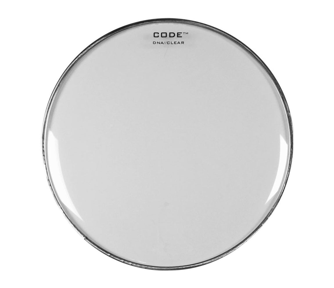 Code Drum Heads, 12" Drum Head, DNA Clear Tom Head