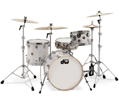 DW Jazz Series 3-Piece Shell Pack in Twisted White Satin