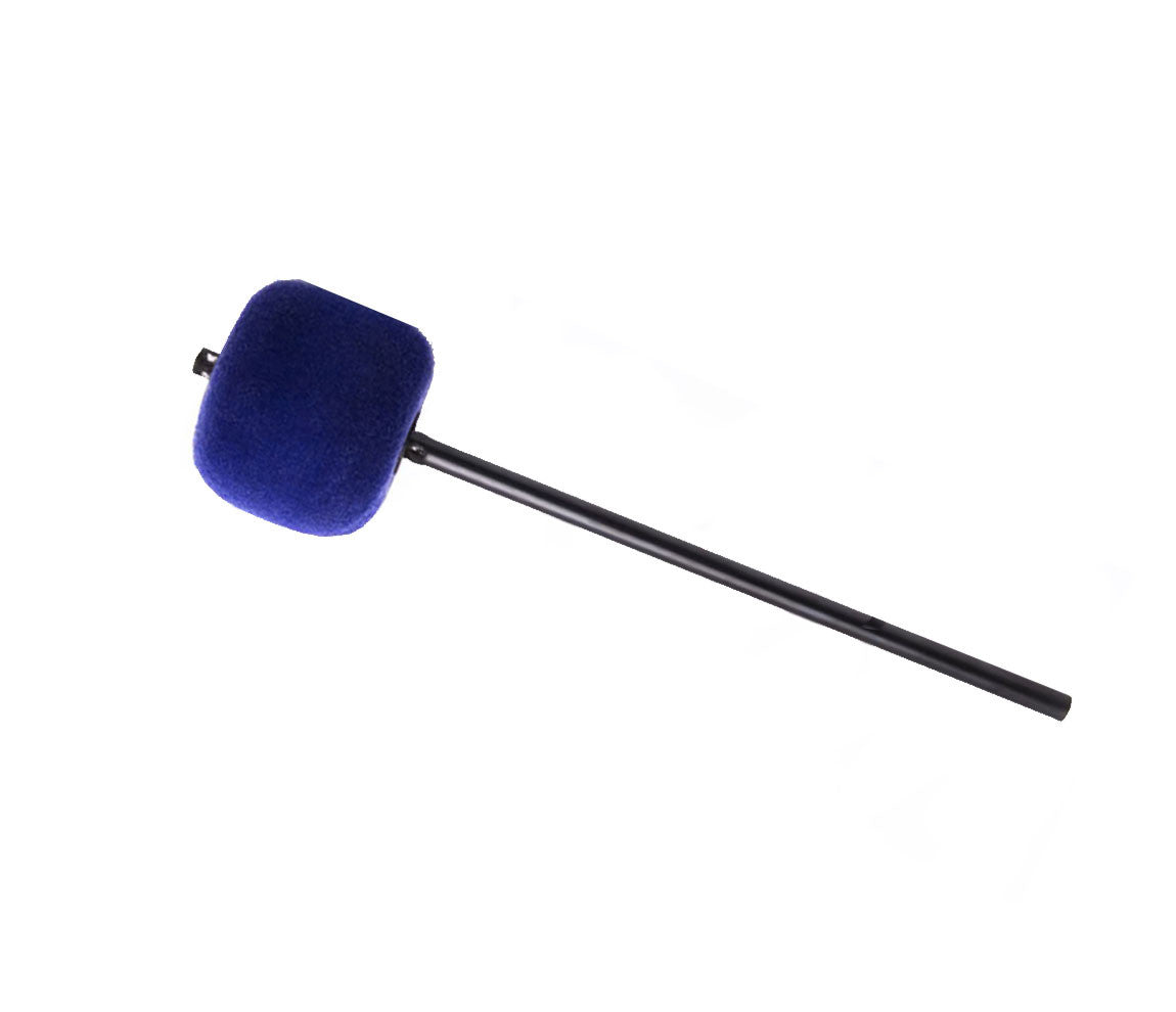 Danmar Colour Kick Felt Bass Drum Beater in Blue with Black Shaft