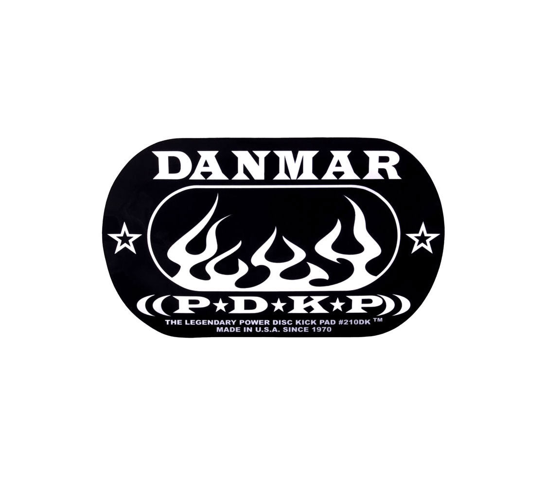 Danmar Double Bass Drum Impact Pad, Flame Design, Danmar, Beater Pads