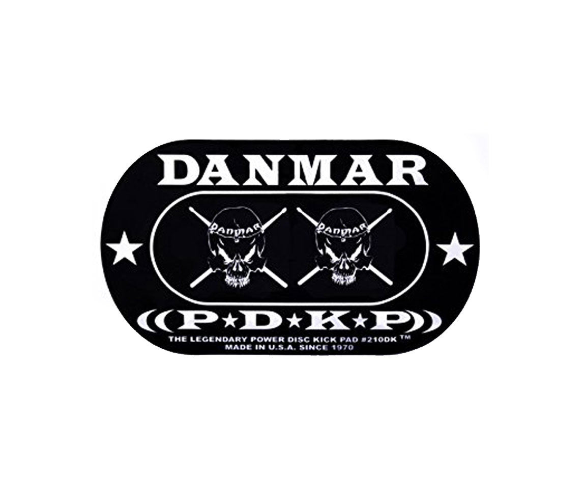 Danmar Double Bass Drum Impact Pad, Skull Design, Danmar, Beater Pads