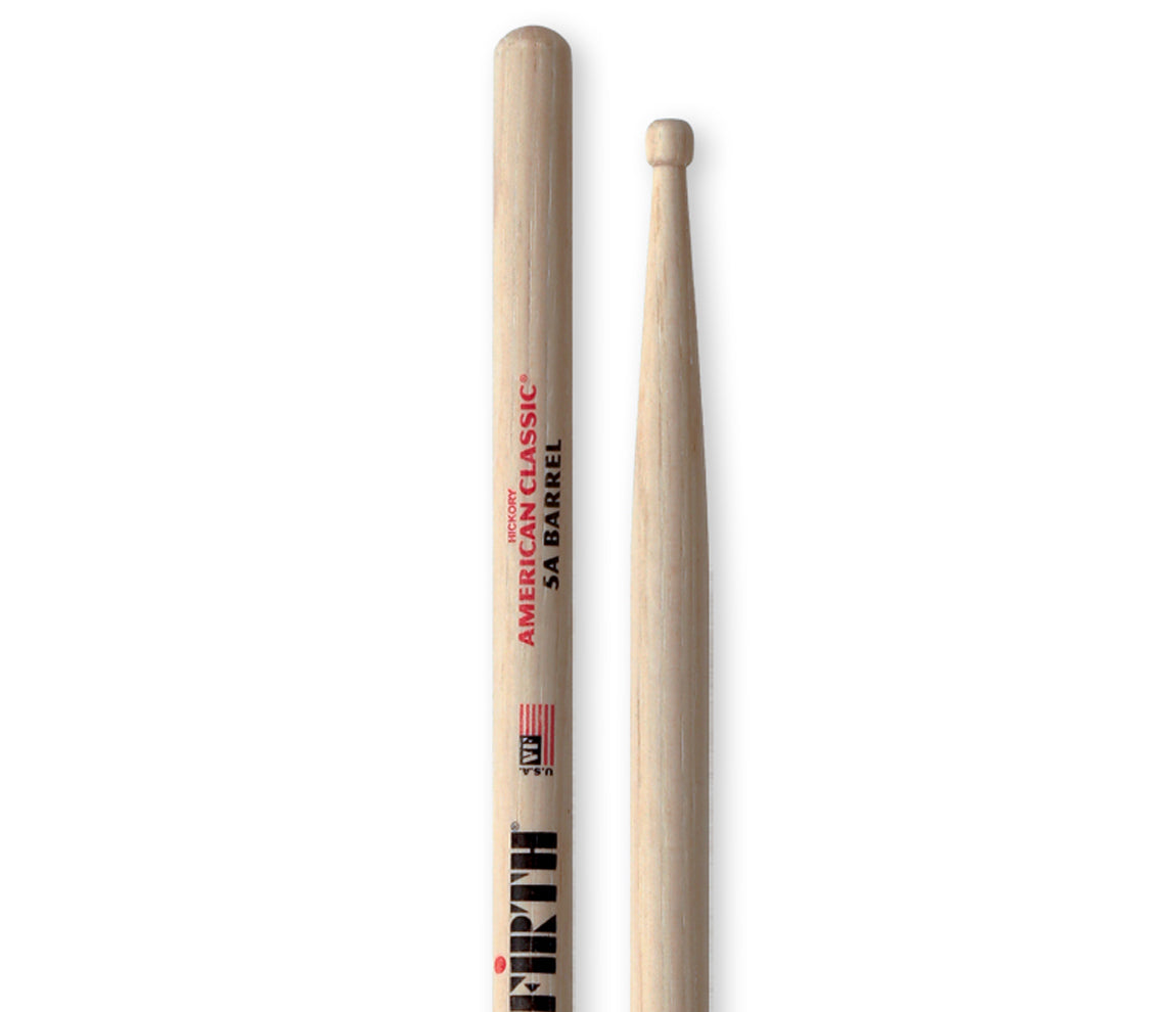 Vic Firth American Classic® 5A Drumsticks w/ Barrel Tip, Vic Firth, Drumsticks, Hickory