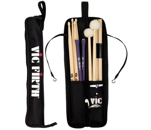 Vic Firth Essentials Stick Bag - Black, Vic Firth, Bags & Cases, Water Resistant Nylon, Black, Bags & Cases 