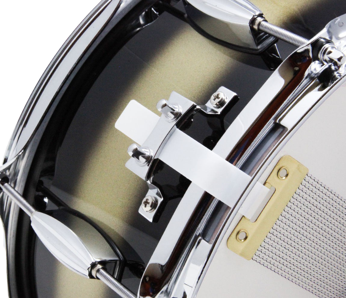 Pork Pie 14" x 5" 'Hip Pig' Mahogany Snare Drum in Black & Gold Duco