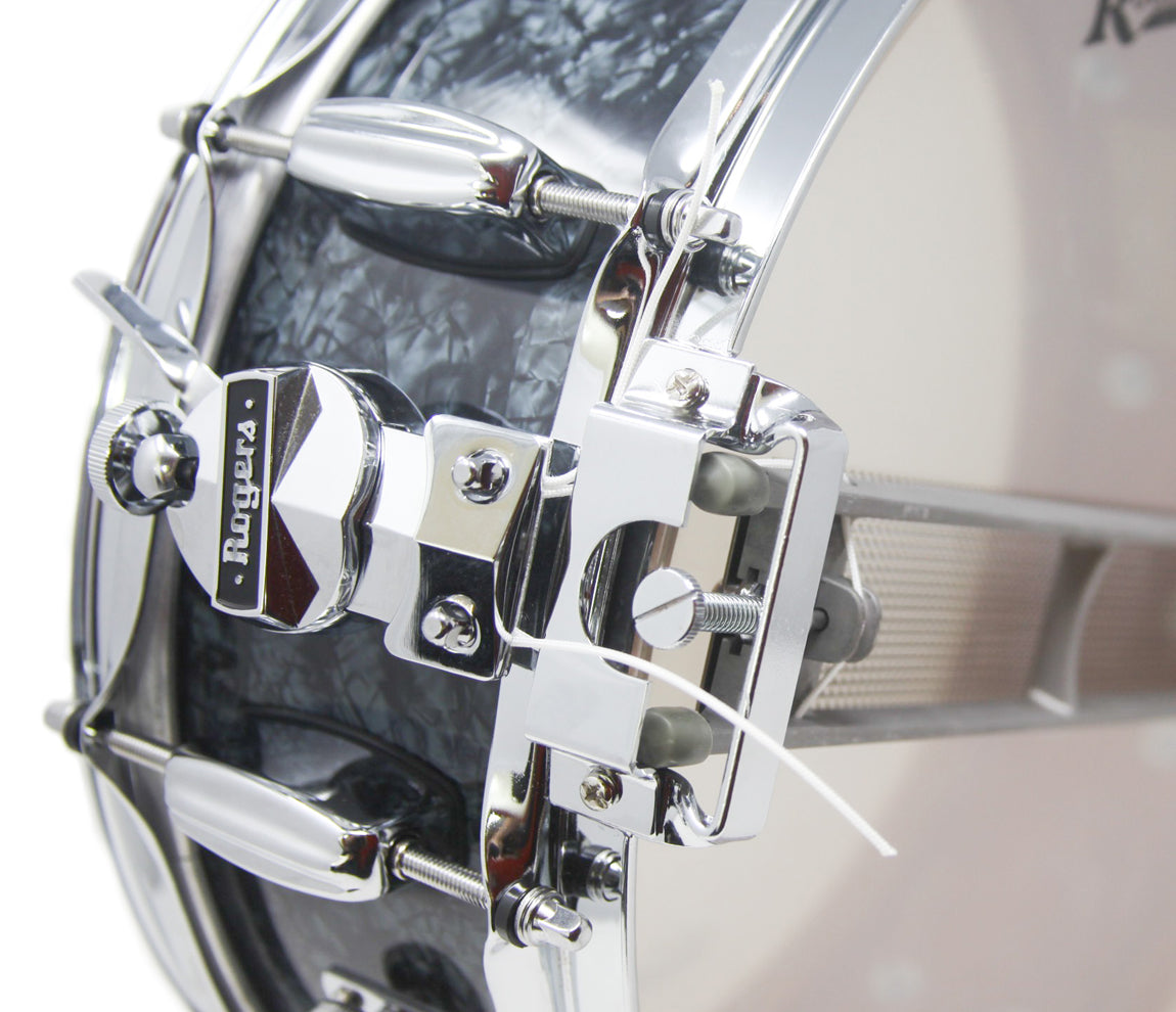 Rogers 14" x 5" Dyna-Sonic No. 36 Snare Drum - Black Diamond Pearl, Rogers, Black Diamond Pearl, Model 36 Dyna-Sonic, Snare Drums, 14" x 5", Beavertail Lugs