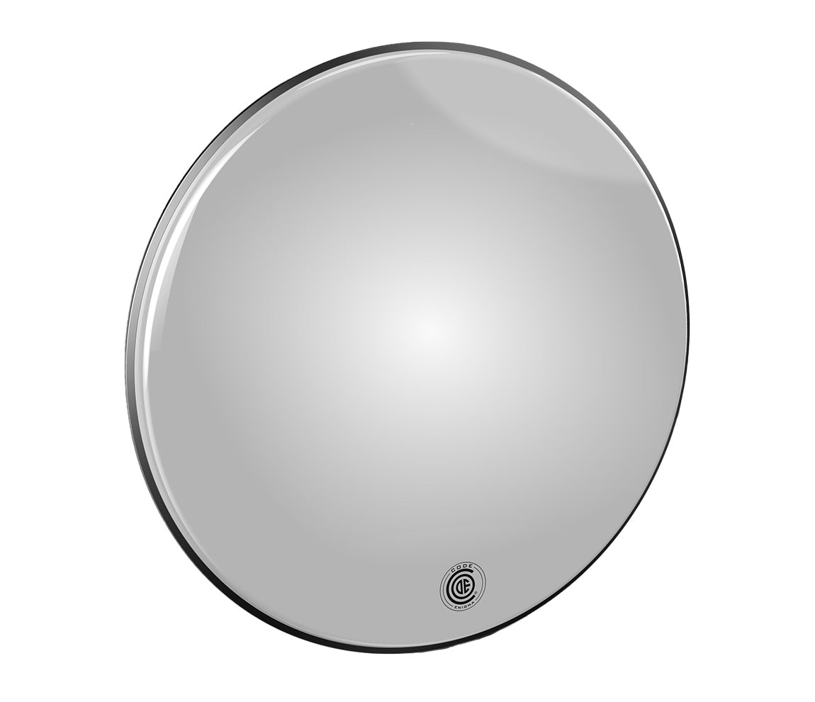 Code, Code Enigma White Bass Drum, Reso Head, 20" Bass Drum Head