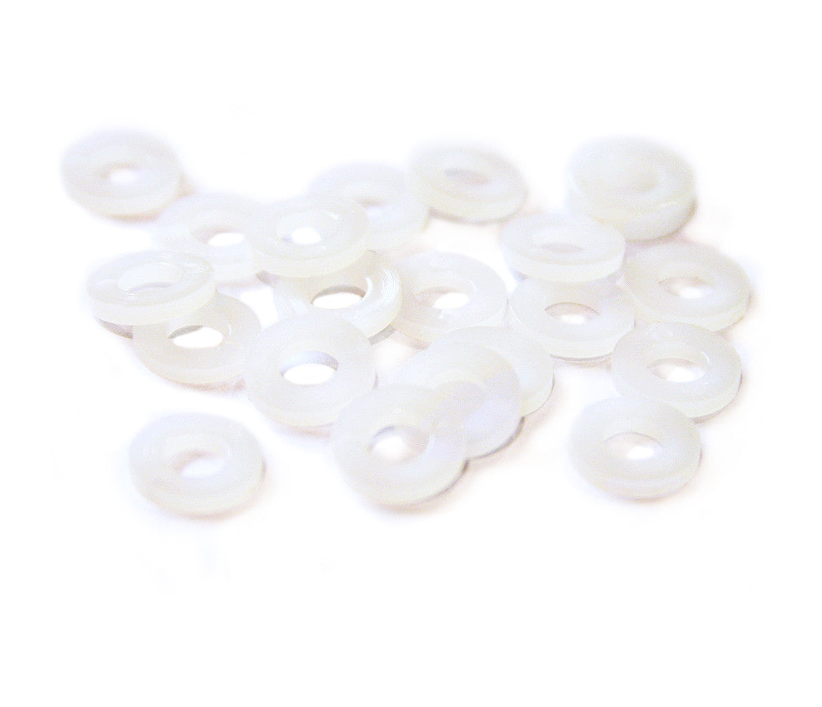 George's 20 Clear Nylon Tension Rod Washers Pack