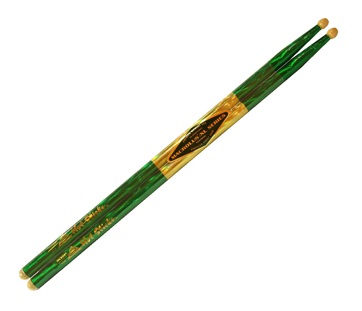 Hot Sticks Green Macrolus Series Drumsticks