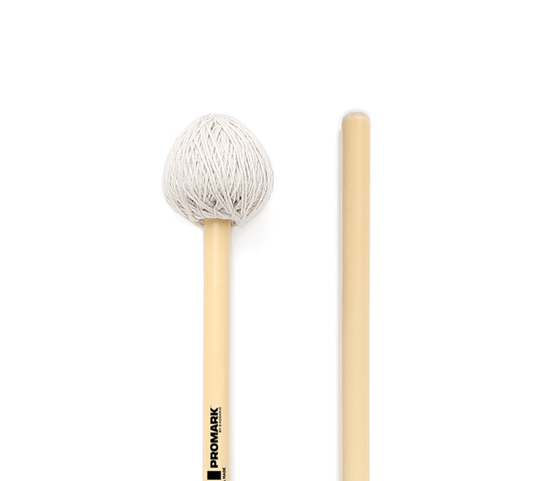 Promark Andrew Markworth Medium-Hard Vibraphone Mallet, Promark, Drumsticks & Mallets, Mallet, Rattan, 19" x 3", Accessories