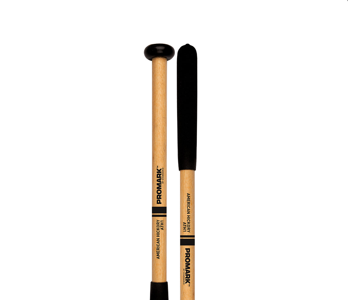Promark Hickory Shaft Nylon Cookie Head Tenor Mallets, Promark, Drumsticks & Mallets, Mallets, Hickory, 18" x 2", Accessories