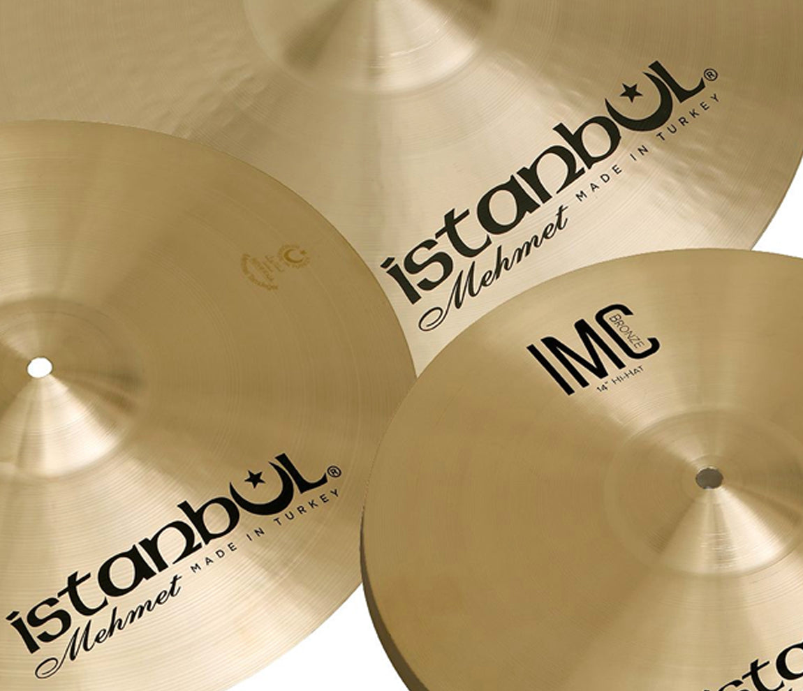 Istanbul Mehmet IMC 3 Piece Natural Cymbal Set (IMC-HH14, IMC-C16, IMC-R20)