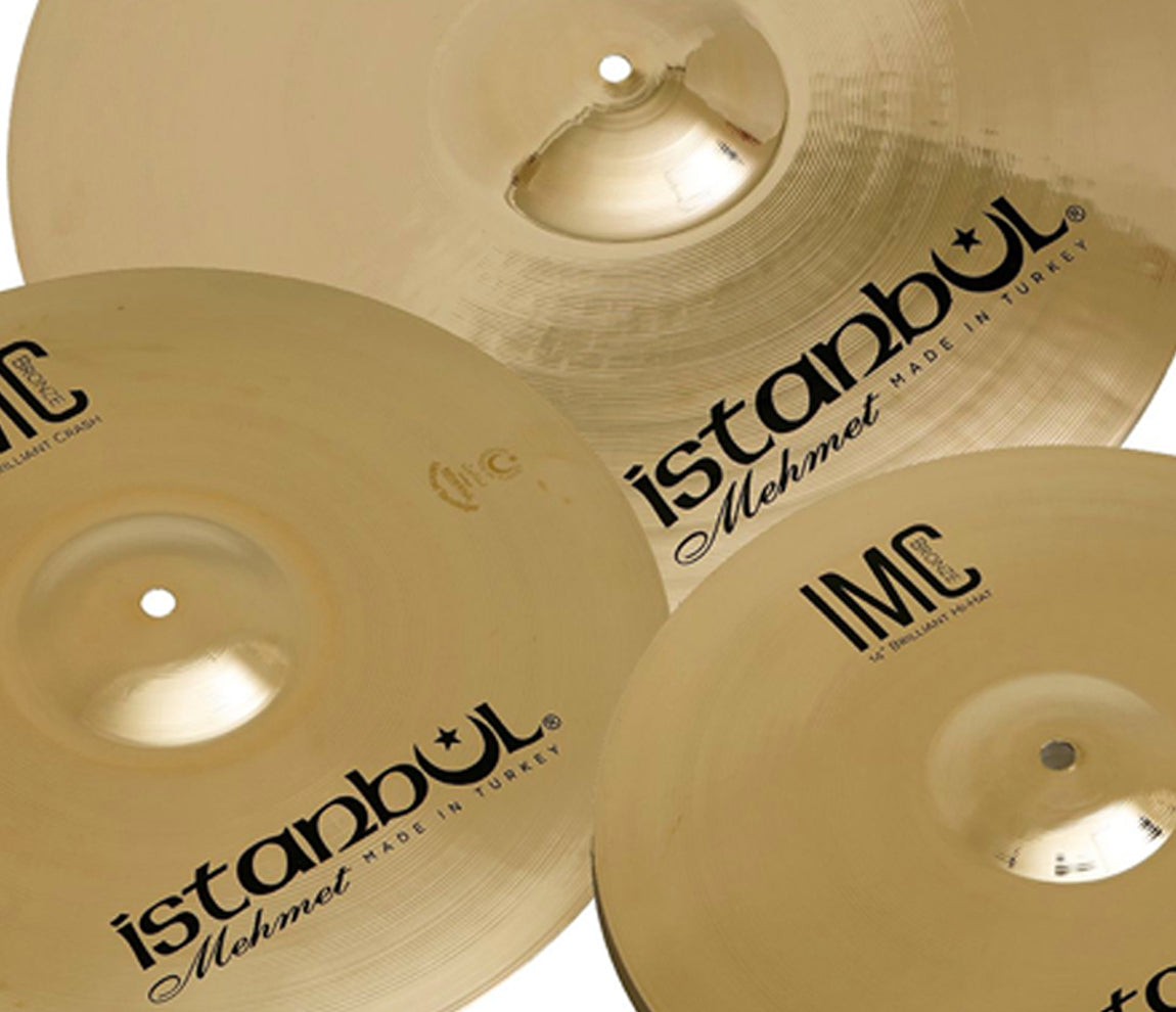 Istanbul Mehmet IMC 3 Piece Brilliant Cymbal Set (IMC-Hhb14, IMC-Cb16, IMC-Rb20)