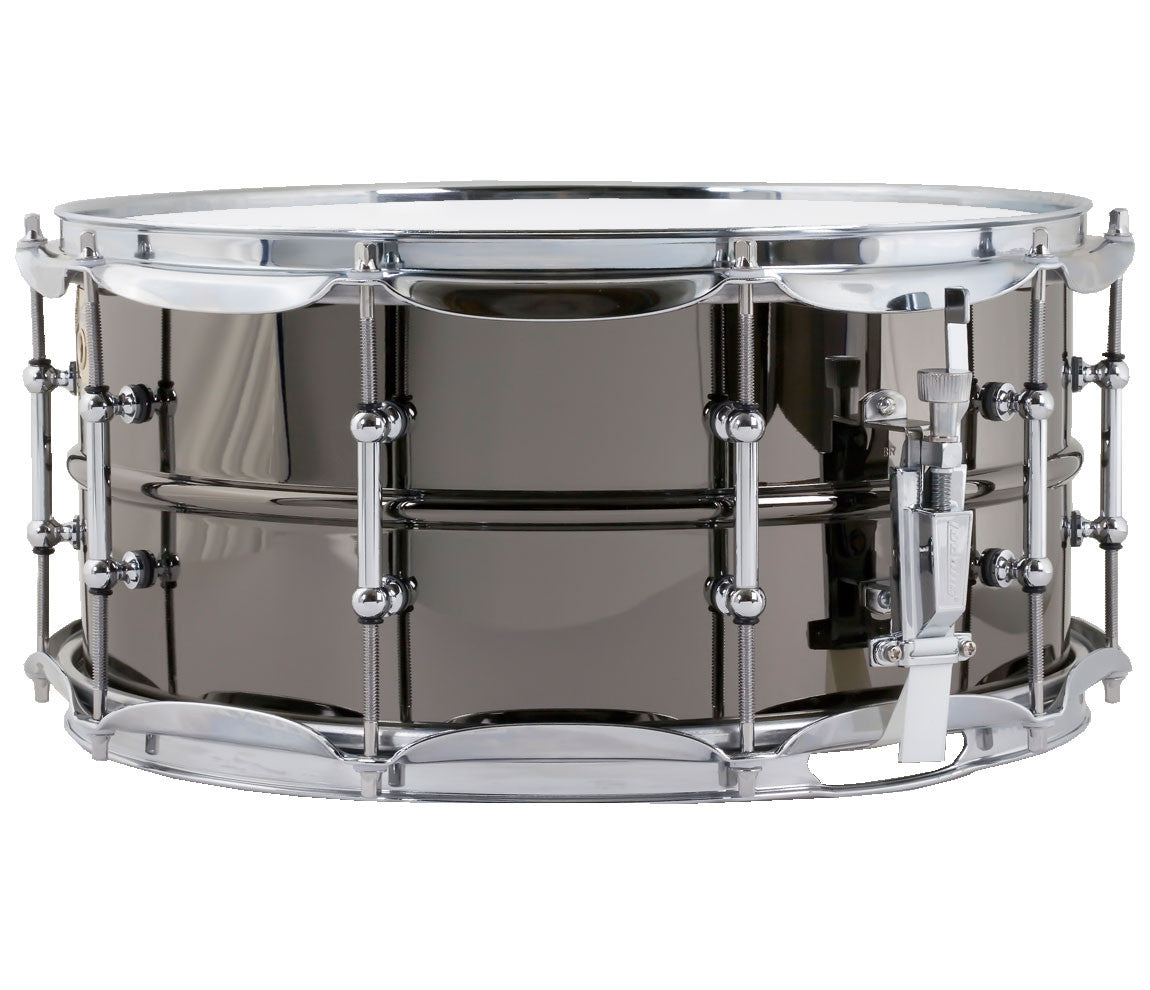 Ludwig Black Beauty w/Tube Lugs Snare Drum, Ludwig, Snare Drums, Drum Lounge, 14" x 6.5", Black