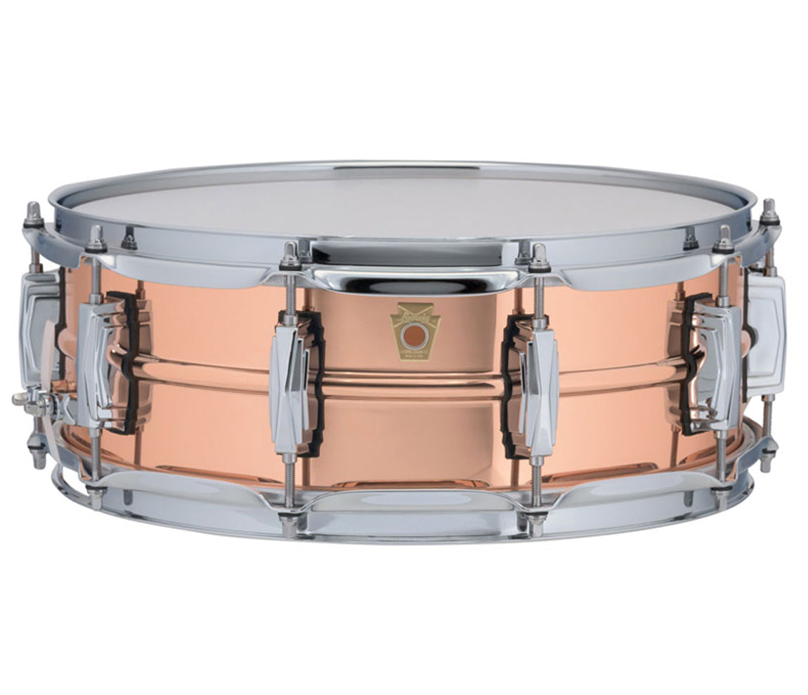 Ludwig 14" x 5" Polished Copperphonic Snare Drum, Drum Lounge, Snare Drums, Ludwig, Copper, 14" x 5"