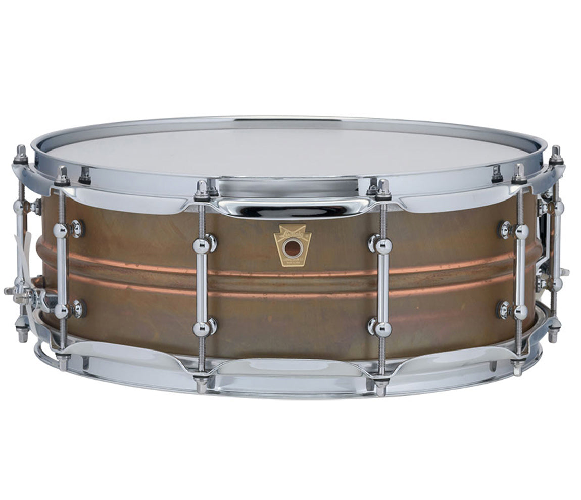 Ludwig 14" x 5" Raw Copperphonic w/Tube Lugs Snare Drum, Ludwig, Snare Drums, Drum Lounge, Copper, Raw, 14" x 5"