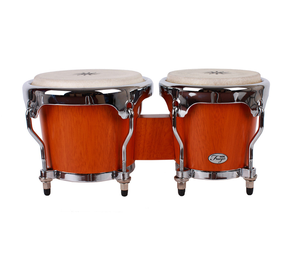 Natal Natural Wood Bongos in Matt Honey, Type: Bongos, Vendor: Natal, Finish: Matt Honey