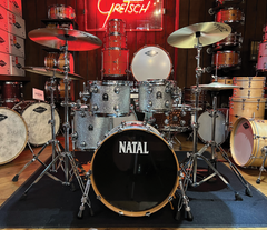Natal Originals Maple 4-piece Shell Pack in Silver Sparkle