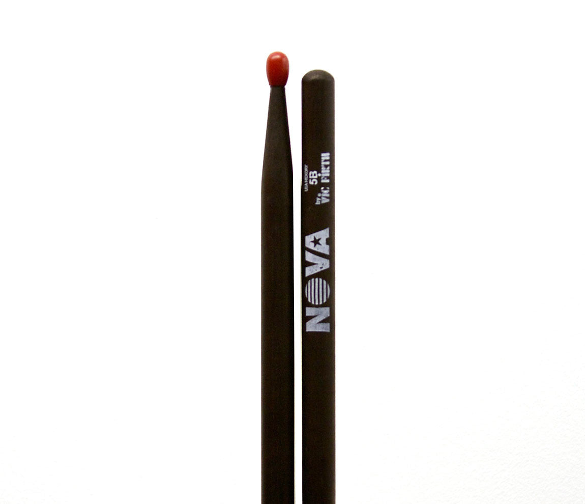 Vic Firth Nova Nylon Tip 5B Black Drumsticks