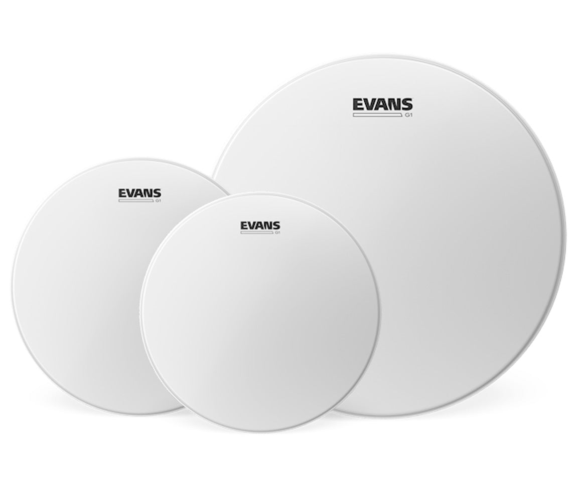 Evans Fusion G1 Coated Drum Head Tom Pack