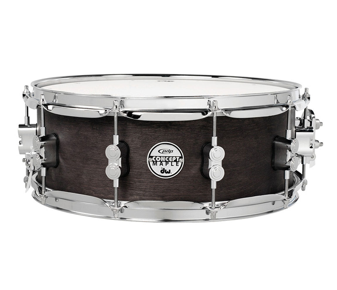 PDP Concept Series Black Wax 14" x 5.5" Snare Drum, PDP Pacific Drums, DW Drum Workshop, Snare Drums, Black Wax, Concept Series, Concept Maple, 14" x 5.5"