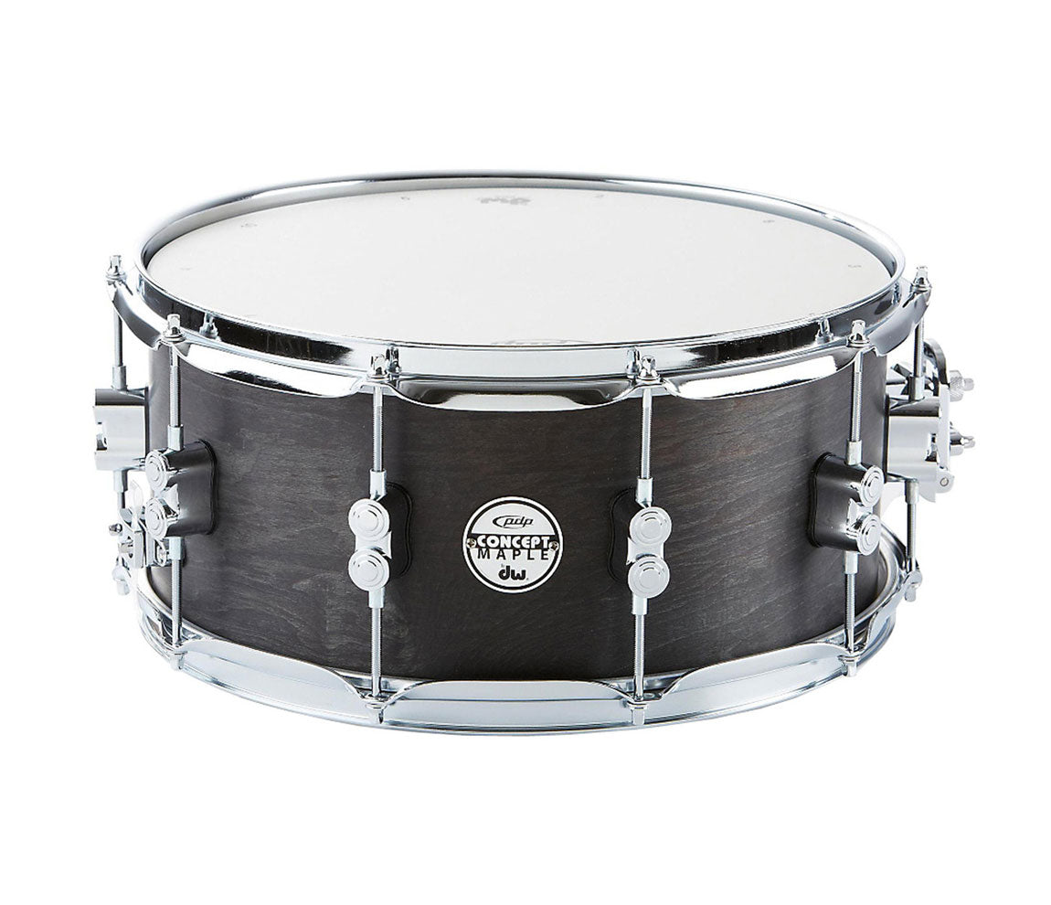 PDP Concept Series Black Wax 14" x 6.5" Snare Drum, PDP Pacific Drums, DW Drum Workshop, Snare Drums, Black Wax, Concept Series, Concept Maple, 14" x 6.5"