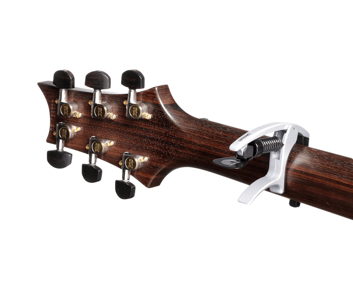 Daddario Tri-Action Guitar Capo - Silver, Daddario, Guitar, Not Drums