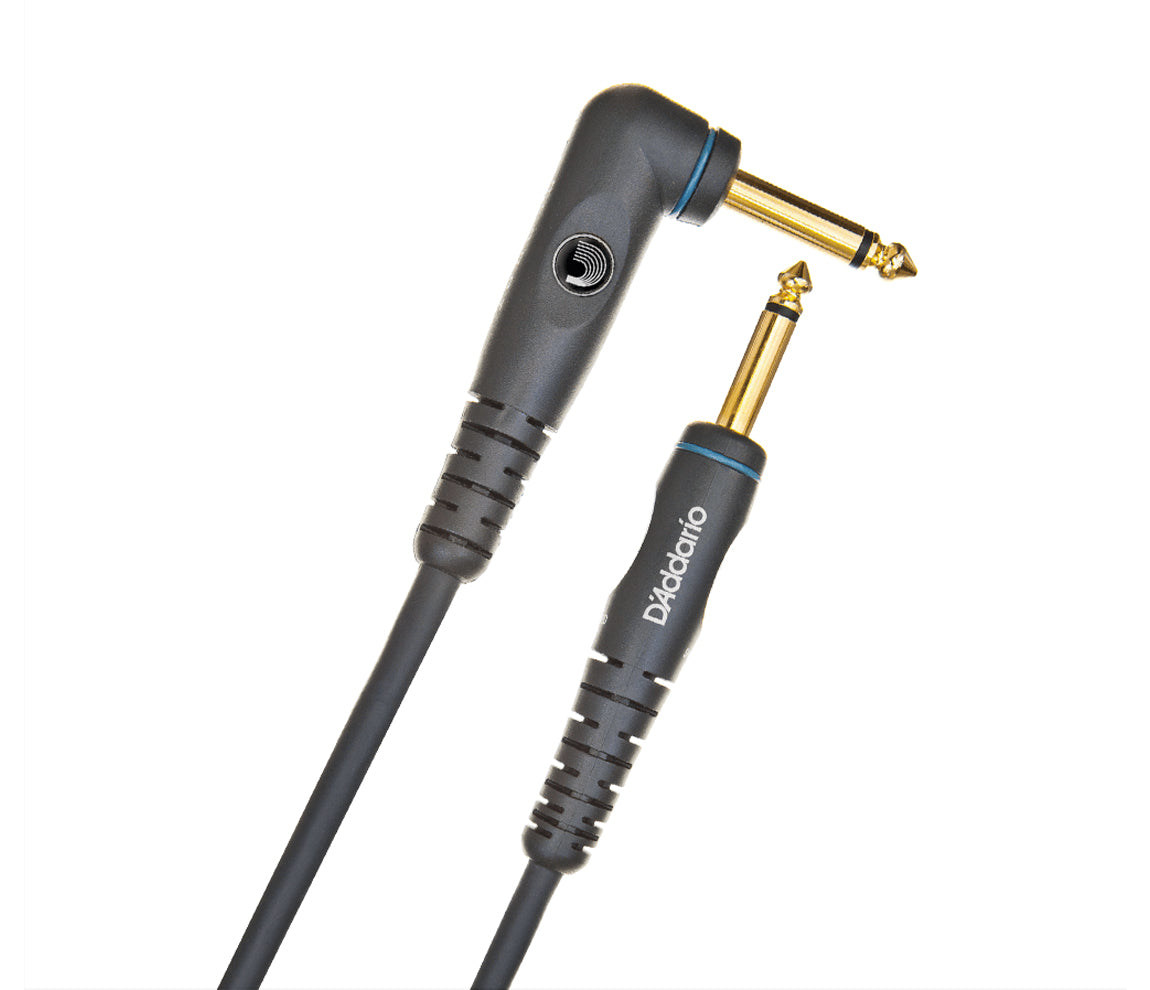 Daddario Custom Series 20ft Instrument Cable - Right Angle, Daddario, Guitar, Not Drums