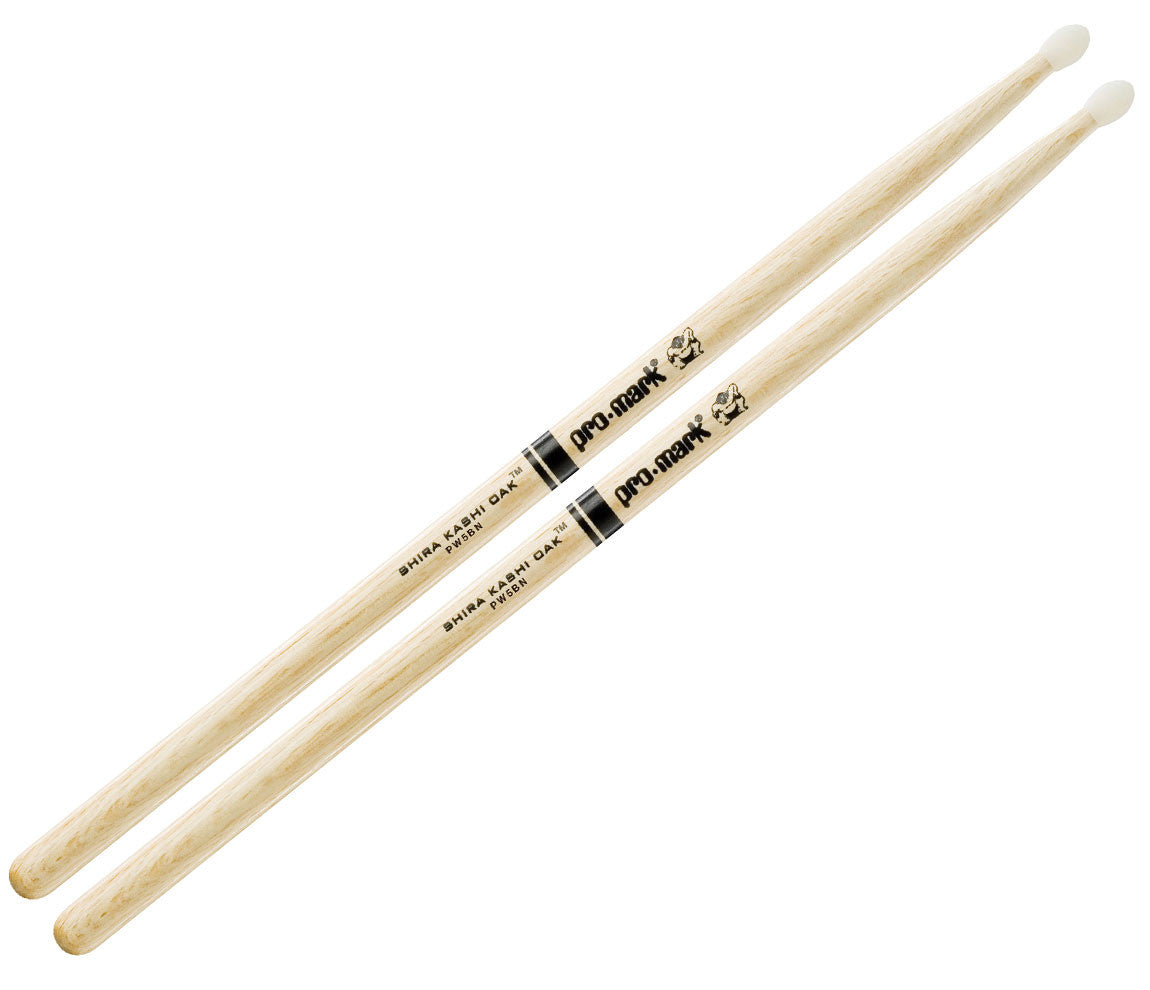 Pro-Mark Shira Kashi White Oak 5B Nylon Tip Drumsticks (PW5BN)