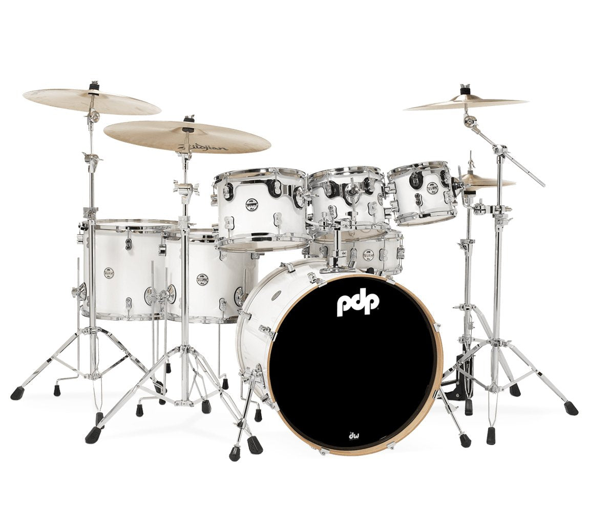 PDP By DW Concept Maple 22" 7PC Shell Pack w/HW in Pearlescent White