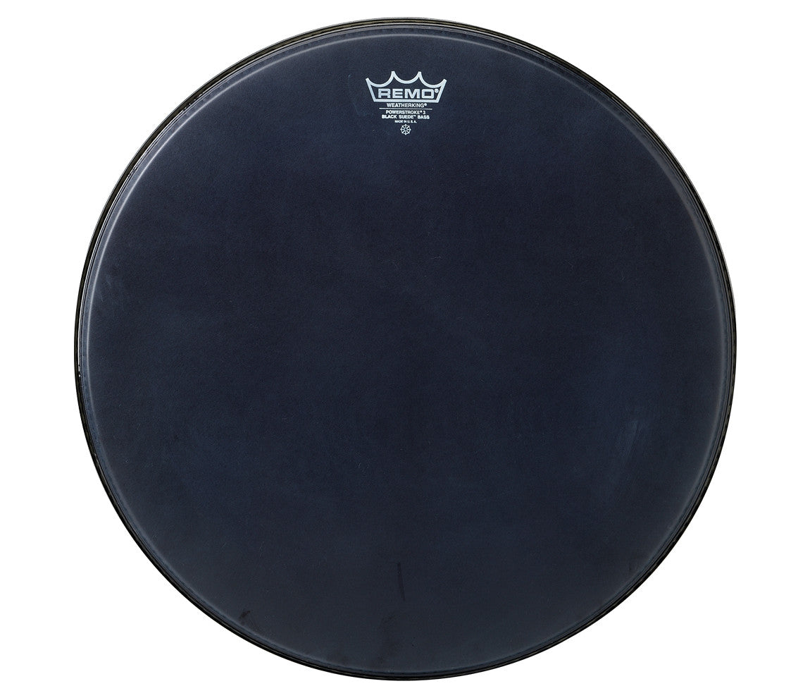 Remo Powerstroke 3 Black Suede 24" Bass Drum Head