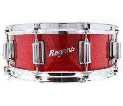 Rogers Dyna-Sonic Beavertail Lugs Red Sparkle Lacquer 14