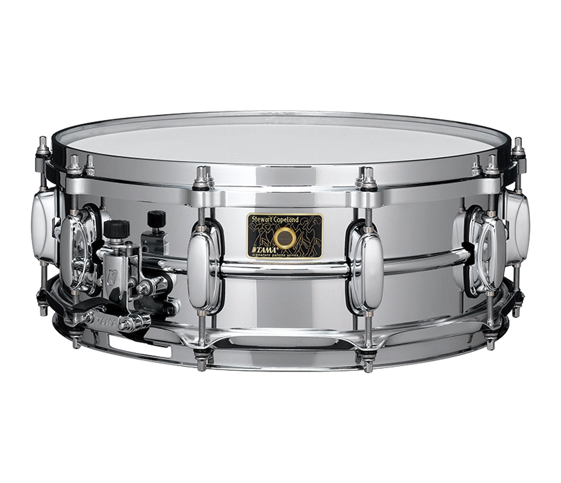 TAMA Stewart Copeland 14" x 5" Signature Snare Drum, Tama, Snare Drums, Brass, 14" x 5", Drum Lounge