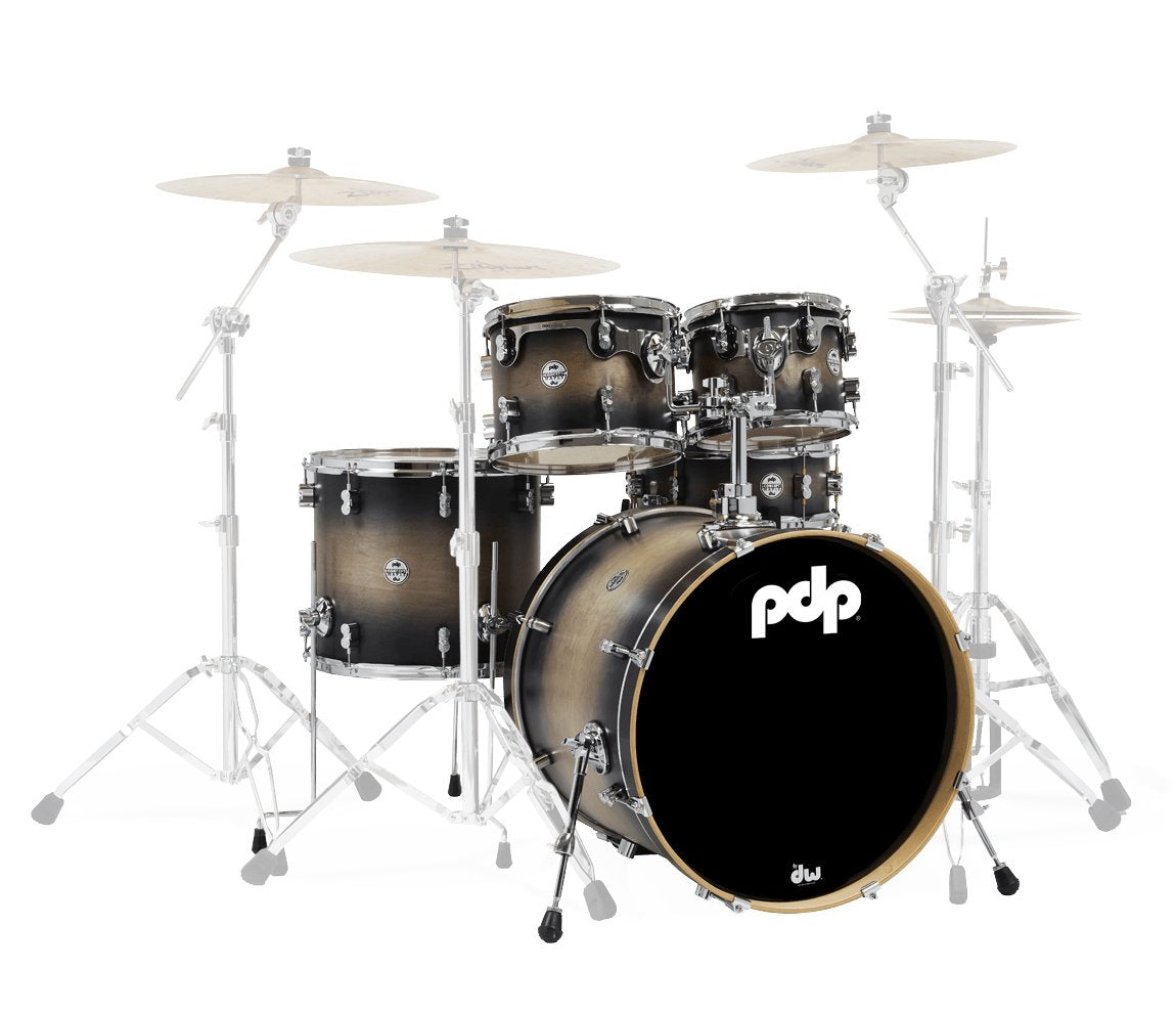 PDP By DW Concept Maple 22" 5PC Shell Pack in Satin Charcoal Burst