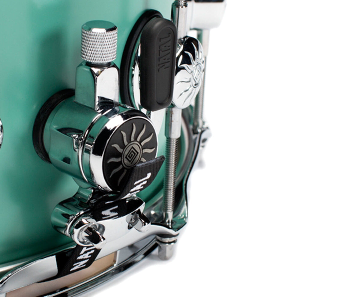 Natal, Snare Drums, STW-S465-SFG, 14" x 6.5", Natal Cafe Racer Sea Foam Green Tulip 14" x 6.5" Snare Drum, Sea Foam Green