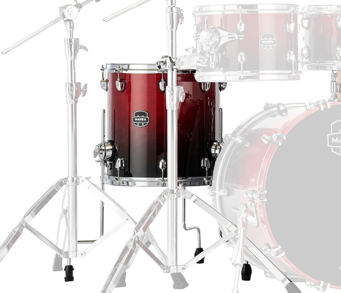 Mapex Saturn Classic 15" x 13" Floor Tom In Scarlet Fade