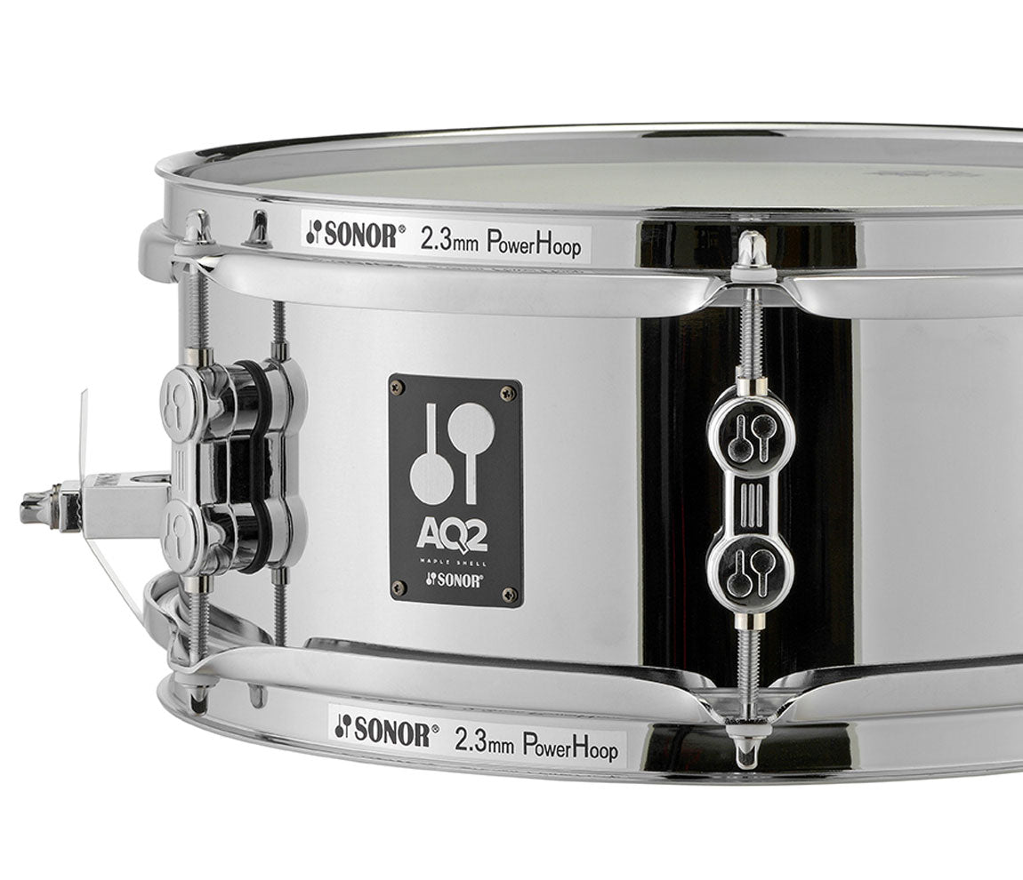 Sonor AQ2 Series 12" x 5" Steel Snare Drum, Sonor, Sonor Drums, Snare Drums, Sonor AQ2 Series, 12" x 5", Steel, Chrome Finish