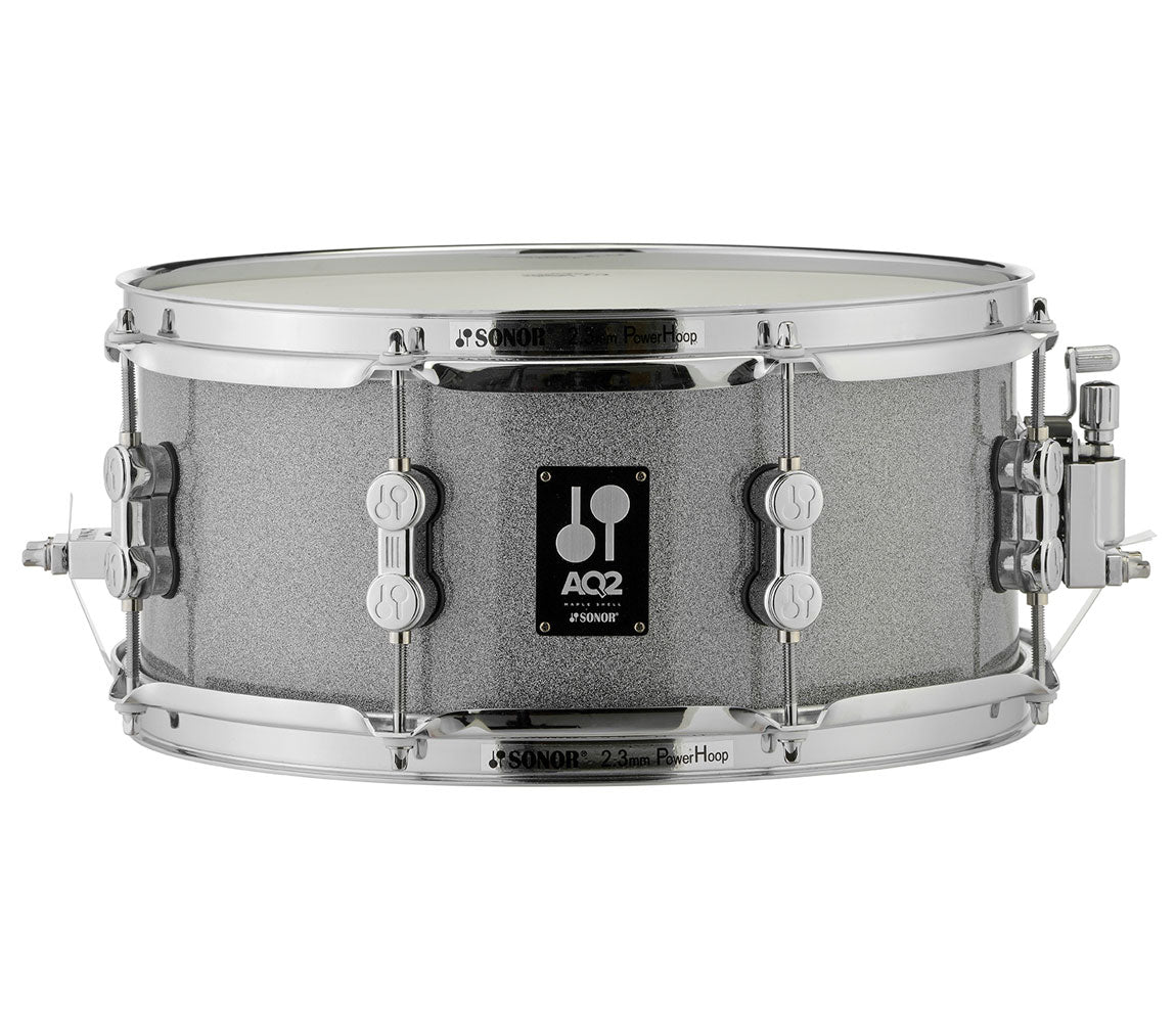 Sonor AQ2 13" x 6" Snare Drum in Titanium Quartz Finish, Sonor, Sonor Drums, Sonor AQ2 Series, 13" x 6", Maple. Snare Drums, Titanium Quartz