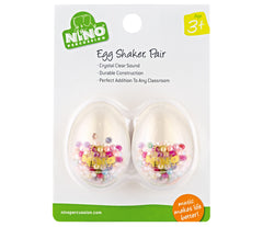 Nino Egg Shaker Pair, Transparent