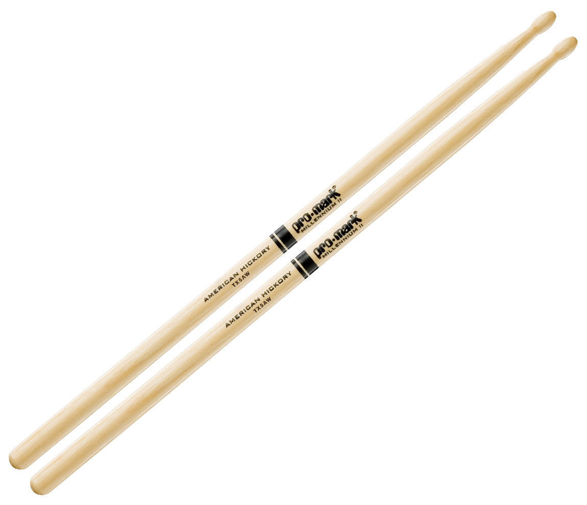 Best beginner drumsticks Pro-Mark American Hickory 5A Wood Tip Drumsticks