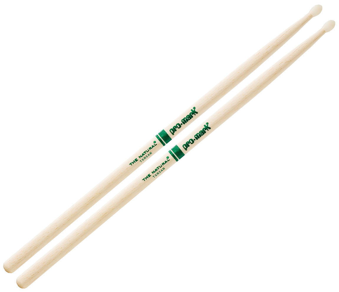 Pro-Mark American Hickory 5A Nylon Tip Drumsticks (TXR5AN)