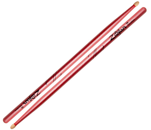 Zildjian 5A Chroma Pink (Metallic Paint) Drum Sticks, Zildjian, Drumsticks, Pink