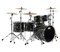 Drum Workshop Collector's Series 5-Piece Shell Pack in Silver Abalone with Black Hardware