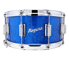 Rogers Dyna-Sonic Beavertail Lugs Blue Sparkle Lacquer 14