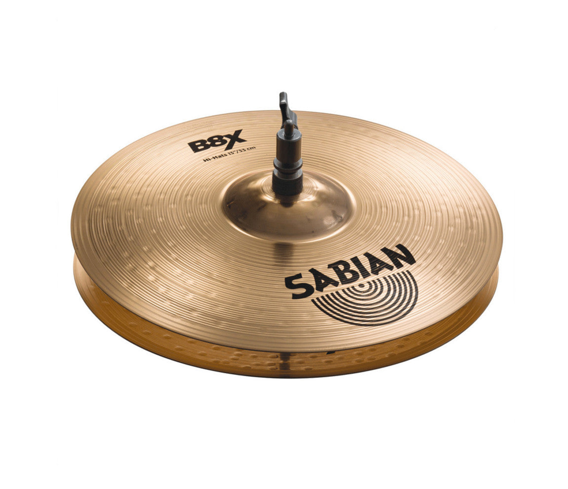 Sabian B8X 13" Bronze Hi Hats (Pair)