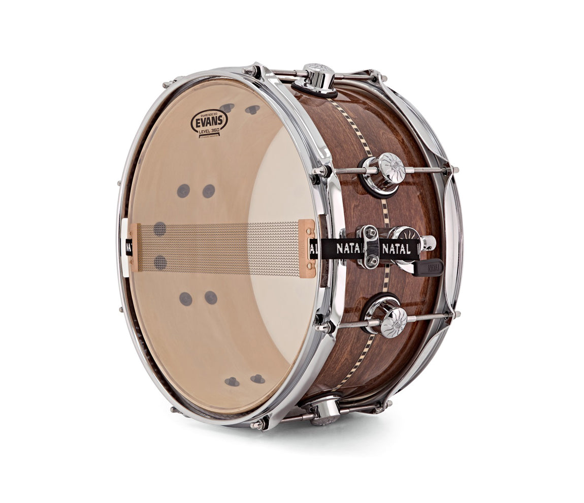 Natal 13" x 6.5" Tulipwood Gloss Inlay Snare Drum, Natal, Snare Drum, Tulipwood, Gloss, 13" x 6.5", Drum Lounge