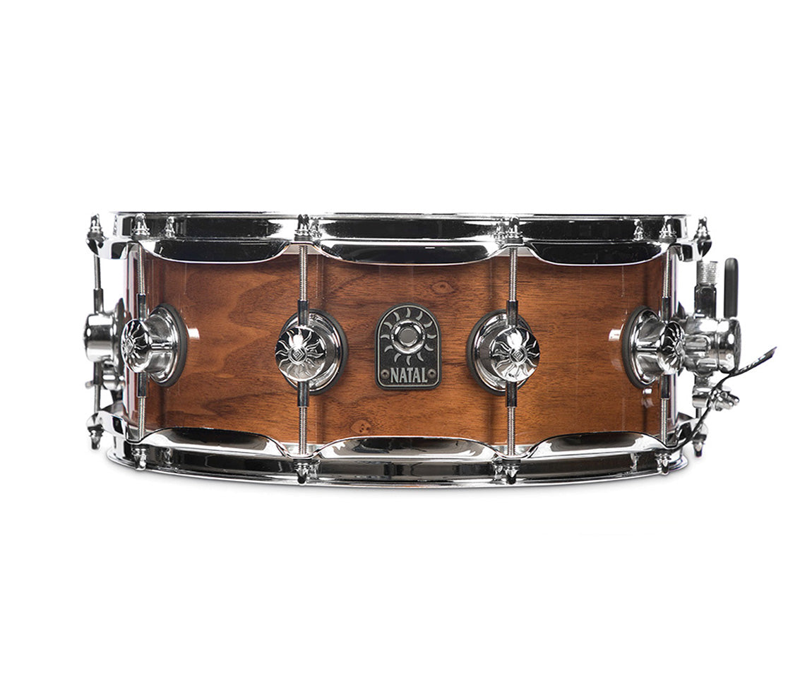 Natal Originals Walnut 14" x 6.5" Snare Drum in Natural Walnut, Natal, Snare Drum, Natural Walnut, 14" x 6.5", Drum Lounge